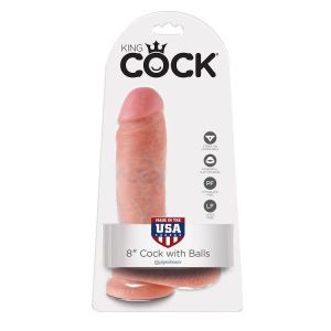 KING COCK – 8 PENE REALISTICO NATURAL 20.3 CM