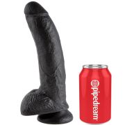 KING COCK – 9 PENE REALISTICO NEGRO 22.9 CM