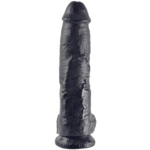 KING COCK – 10 PENE REALISTICO NEGRO 26.5 CM