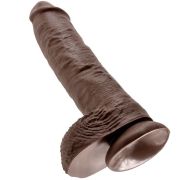 KING COCK – 10 PENE REALISTICO MARRON 26.5 CM