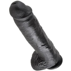 KING COCK – 11 PENE REALISTICO NEGRO 28 CM