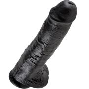 KING COCK – 11 PENE REALISTICO NEGRO 28 CM