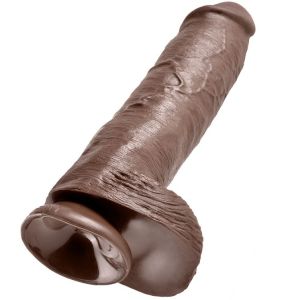 KING COCK – 11 PENE REALISTICO MARRON 28 CM