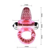 BAILE – SWEET ABS 10 RITMOS RING ANILLO PENE VIBRADOR ROSA