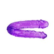 BAILE – DILDO DOBLE EN GELATINA FLEXIBLE LILA