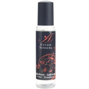 EXTASE SENSUAL – LUBRICANTE FRESA VIAJE 35 ML