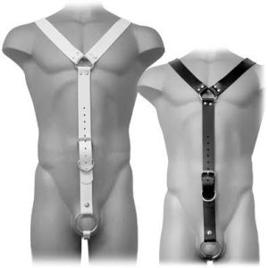 LEATHER BODY – HARNESS MEN BLANCO