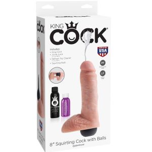 KING COCK – PENE REALISTICO EYACULADOR NATURAL 20.32 CM