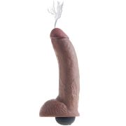 KING COCK – PENE REALISTICO EYACULADOR MARRON 22.86 CM