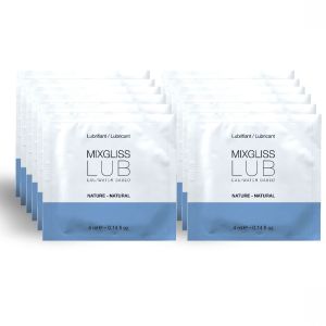 MIXGLISS – LUBRICANTE BASE DE AGUA NATURAL 12 MONODOSIS 4 ML