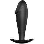 PRETTY LOVE – PLUG ANAL SILICONA FORMA PENE NEGRO