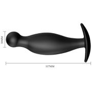 PRETTY LOVE – PLUG ANAL SILICONA 11.7 CM NEGRO