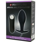 PRETTY LOVE – PLUG ANAL SILICONA FORMA ANCLA 12 MODOS VIBRACION NEGRO