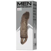 BAILE – FUNDA EXTENSORA PENE CON STRAP PARA TESTICULOS NEGRO 13.5 CM