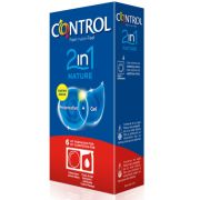 CONTROL – DUO NATURA 2-1 PRESERVATIVO + GEL 6 UDS