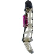 BAILE – FUNDA EXTENSORA PENE CON VIBRACION Y STRAP 13.5 CM