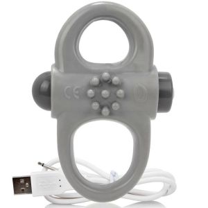 SCREAMING O – ANILLO VIBRADOR RECARGABLE YOGA GRIS