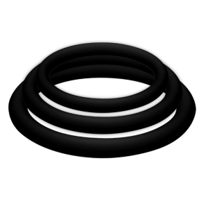 JOYDIVISION POTENZDUO – PLUS PACK 3 ANILLOS PARA PENE NEGRO – S, M, L