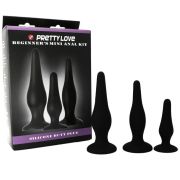 PRETTY LOVE – KIT INICIACION ANAL PLUGS SILICONA