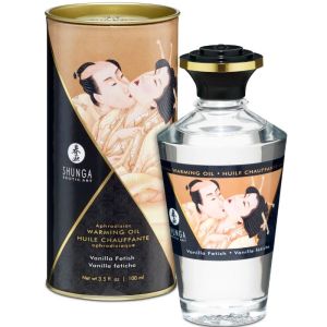 SHUNGA – ACEITE MASAJE EFECTO CALOR SABOR VAINILLA 100 ML