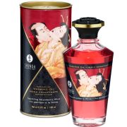 SHUNGA – ACEITE MASAJE EFECTO CALOR FRESAS Y CAVA 100 ML