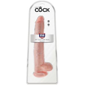 KING COCK – PENE CON TESTICULOS 35.6 CM COLOR NATURAL