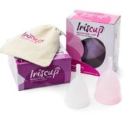 IRISCUP – COPA MESTRUAL ROSA PEQUEÑA + BOLSA ESTERILIZADORA GRATIS