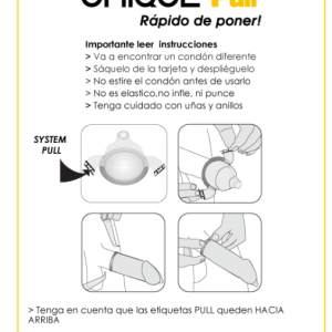 UNIQ – PULL PRESERVATIVOS CON TIRAS SIN LATEX 3 UNIDADES