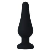 INTENSE – ANAL PLUG PIPO M SILICONE NEGRO 11 CM