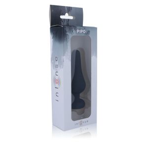 INTENSE – ANAL PLUG PIPO L SILICONE NEGRO 13 CM