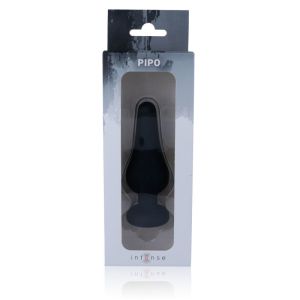 INTENSE – ANAL PLUG PIPO L SILICONE NEGRO 13 CM