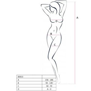 PASSION – WOMAN BS013 BODYSTOCKING NEGRO TALLA UNICA