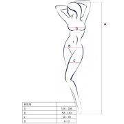 PASSION – WOMAN BS024 BODYSTOCKING BLANCO TALLA UNICA