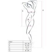 PASSION – WOMAN BS027 BODYSTOCKING ESTILO VESTIDO BLANCO TALLA UNICA