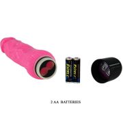 BAILE – COLORFUL SEX VIBRADOR REALISTICO ROSA 24 CM