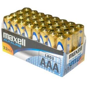 MAXELL – PILA ALCALINA AAA LR03 PACK*32 PILAS