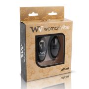 WOMANVIBE – ALSAN HUEVO CONTROL REMOTO NEGRO SILICONA NEGRO