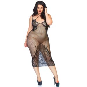 LEG AVENUE – VESTIDO EN CUERPO DE RED 1X-2X