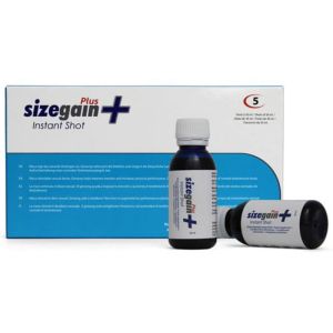 500 COSMETICS – SIZEGAIN PLUS INSTANT SHOT VIGORIZANTE MASCULINO 5 UNIDADES