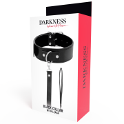 DARKNESS – COLLAR DE POSTURA CON CADENA LEATHER