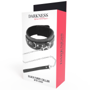 DARKNESS – COLLAR LEATHER CON CORREA ALTA CALIDAD