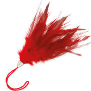 DARKNESS – PLUMA ESTIMULADORA ROJO 17CM