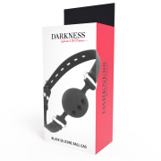 DARKNESS – MORDAZA TRANSPIRABLE SILICONA NEGRO