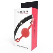 DARKNESS – MORDAZA  SILICONA ROJO