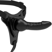 FETISH SUBMISSIVE HARNESS – SILICONA NEGRO REALISTIC 16 CM