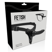 FETISH SUBMISSIVE HARNESS – SILICONA NEGRO REALISTIC 16 CM