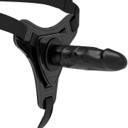 FETISH SUBMISSIVE HARNESS – SILICONA NEGRO REALISTIC 15 CM