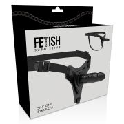 FETISH SUBMISSIVE HARNESS – SILICONA NEGRO REALISTIC 15 CM