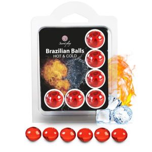 SECRETPLAY – SET 6 BRAZILIAN BALLS EFECTO FRIO Y CALOR