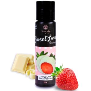 SECRETPLAY – GEL SWEET LOVE FRESA Y CHOCOLATE BLANCO 60 ML